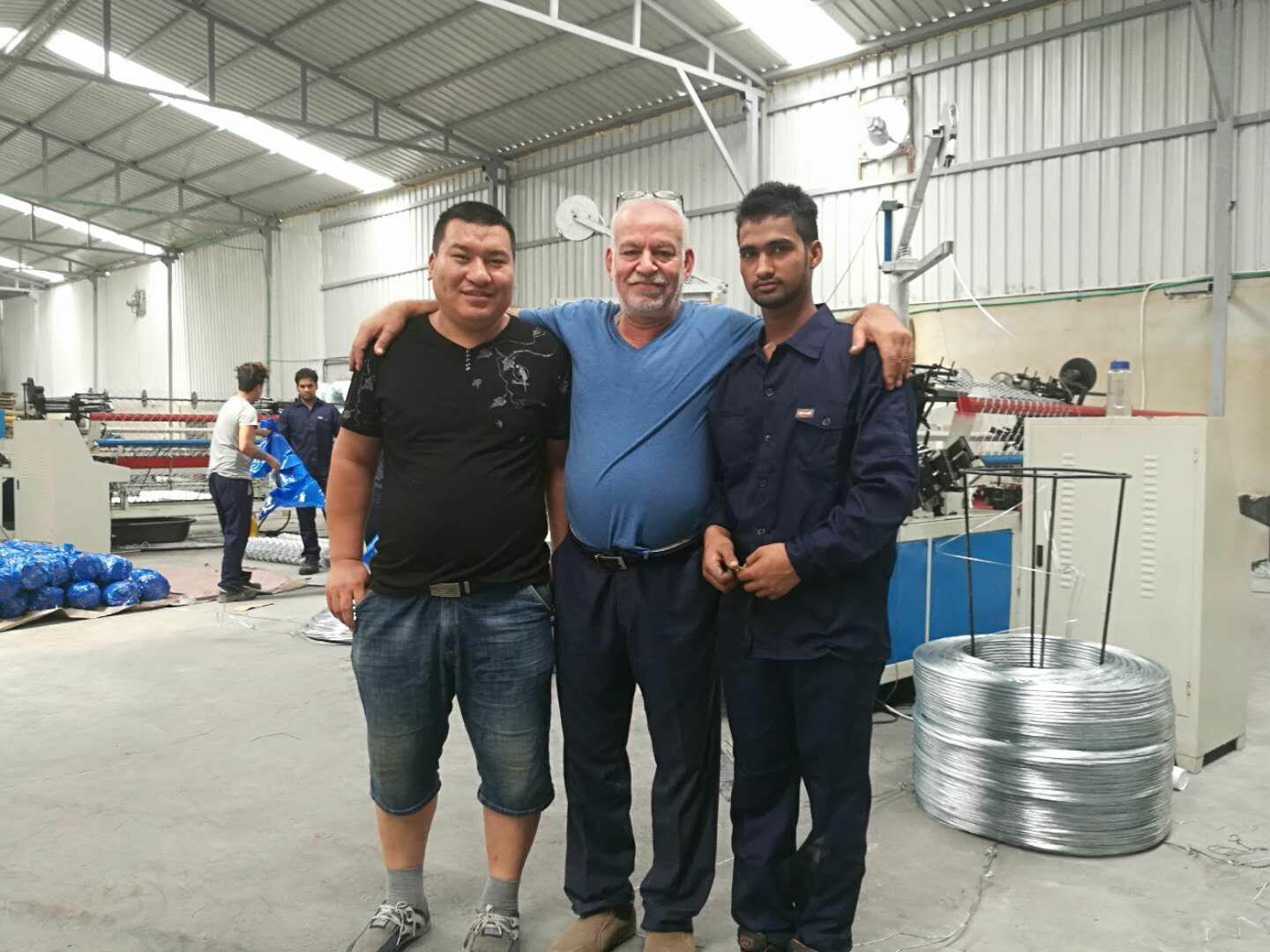 Automatic chain link fence weaving machine  has been successfully operated in the customer factory in Qatar