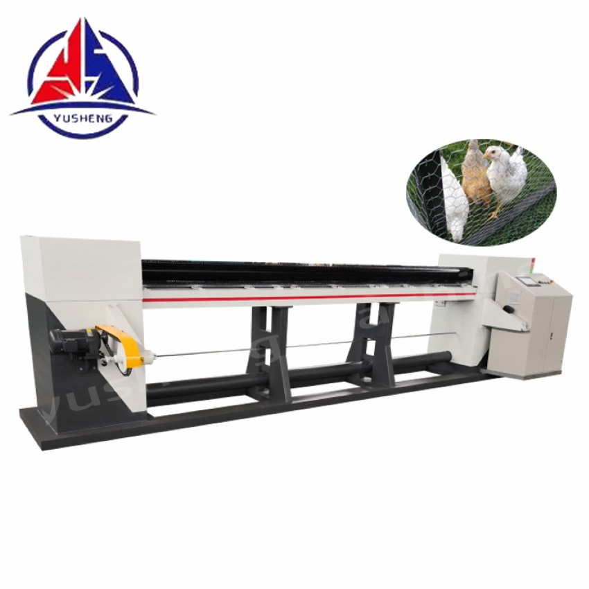 Straight and reverse twisted hexagonal wire mesh machine