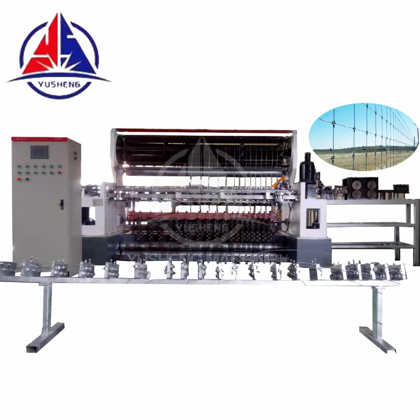 Fixed knot fence making machine