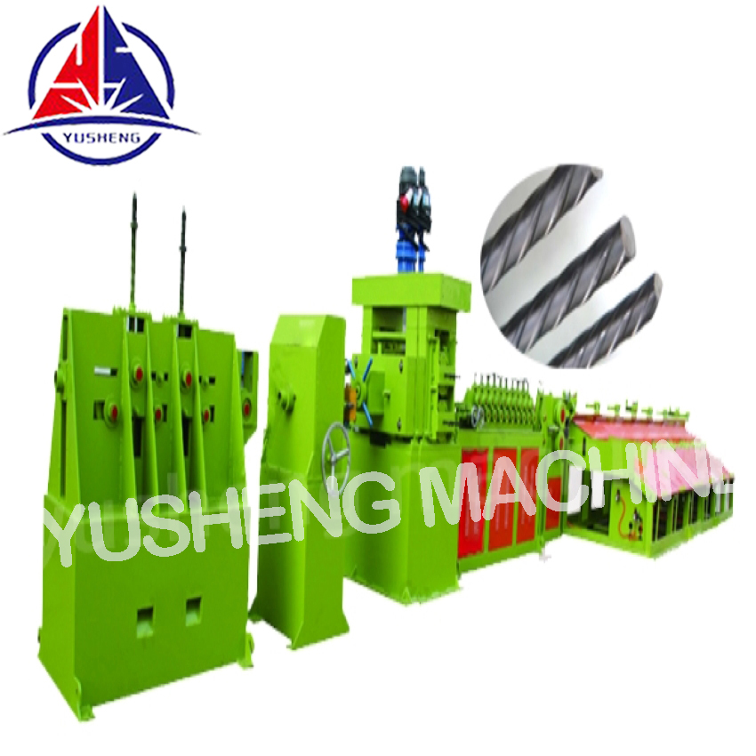 Cold rolling 2 ribs steel rebar  machine